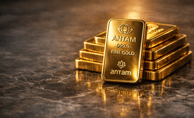 Harga Emas Antam Logam Mulia Naik di Tengah Ketidakpastian Global