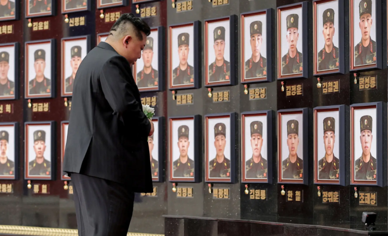 Kim Jong Un Resmikan Monumen Pasukan Korut yang Tewas di Ukraina
