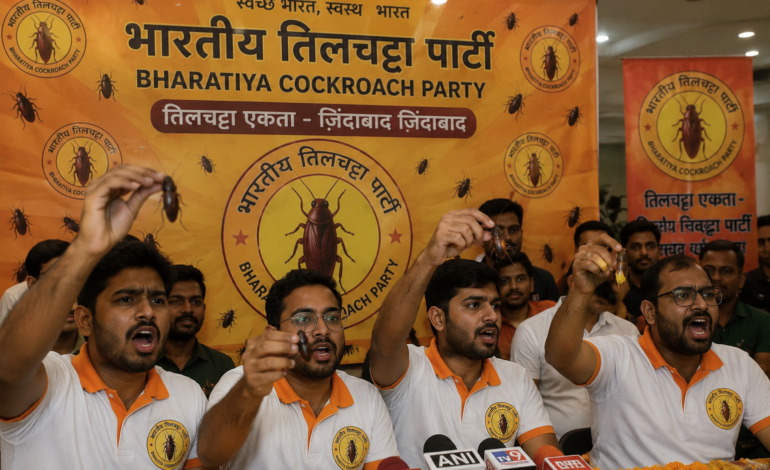 “Partai Kecoak” Viral di India, Anak Muda Ramai-Ramai Ikut Gerakan Satir