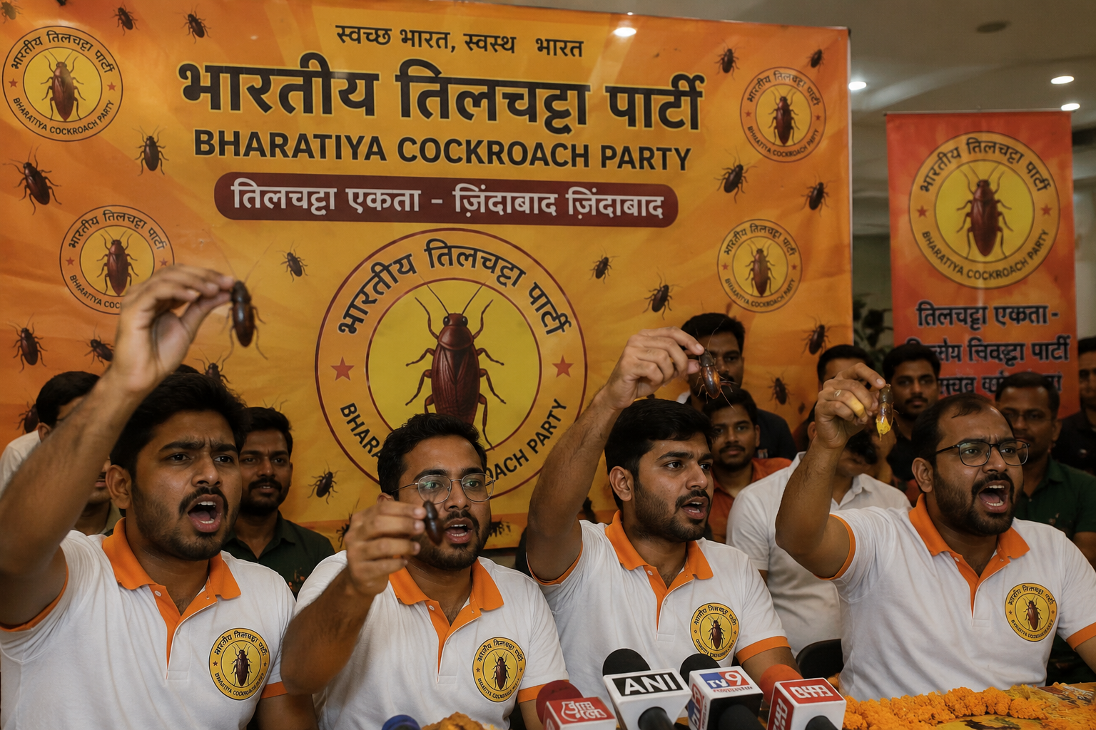 “Partai Kecoak” Viral di India, Anak Muda Ramai-Ramai Ikut Gerakan Satir