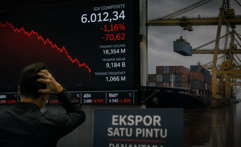 Kebijakan Ekspor Satu Pintu Danantara Tekan Pasar, IHSG Berisiko Turun ke 5.882