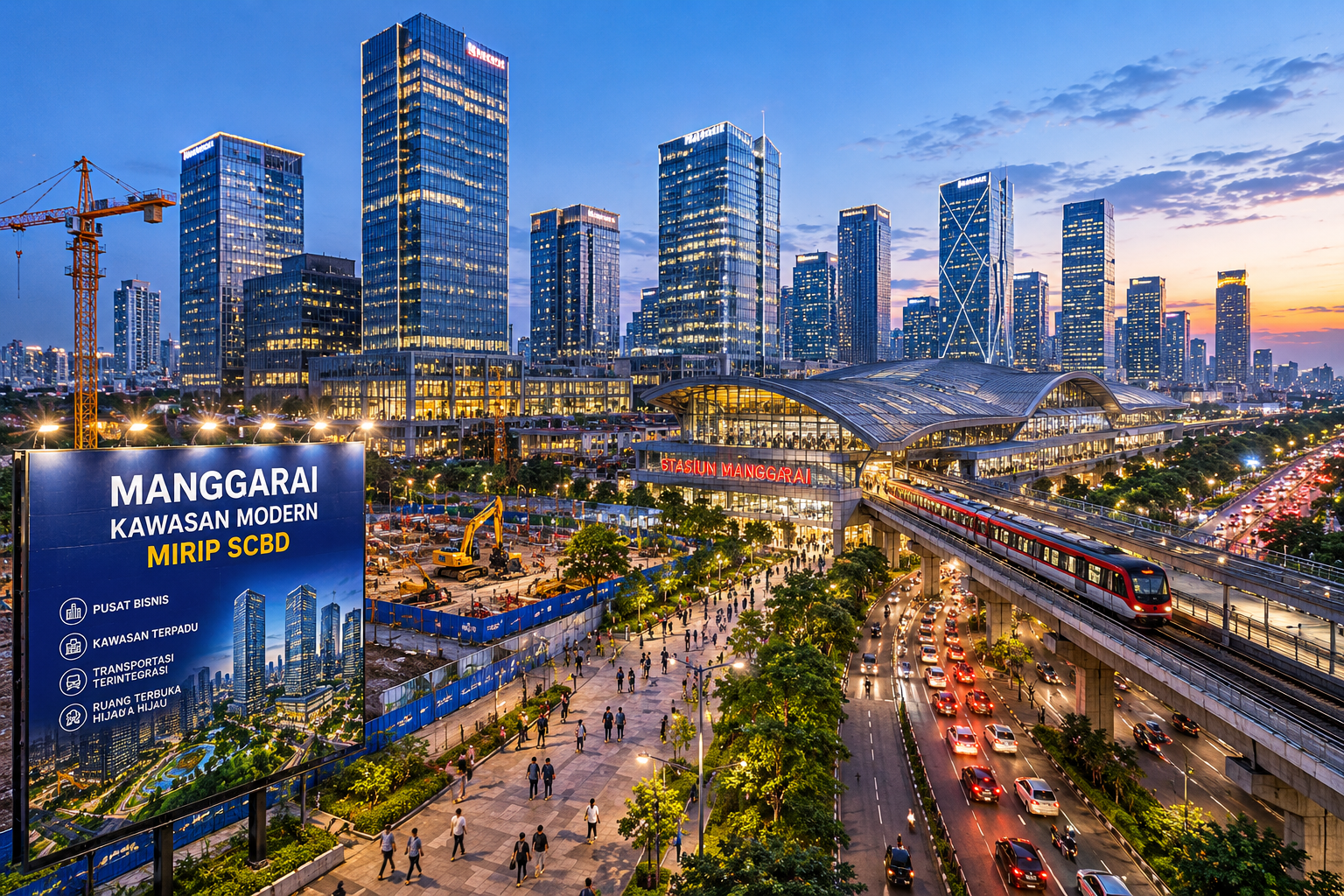 Manggarai Akan Disulap Jadi Kawasan Modern Mirip SCBD