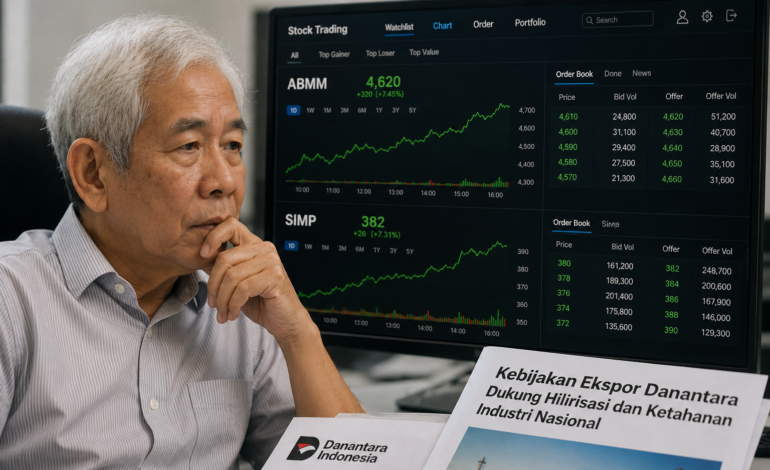 Lo Kheng Hong Borong Saham ABMM dan SIMP Jelang Kebijakan Ekspor Danantara