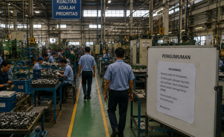 Sektor Manufaktur Dinilai Masih Rentan Gelombang PHK pada 2026