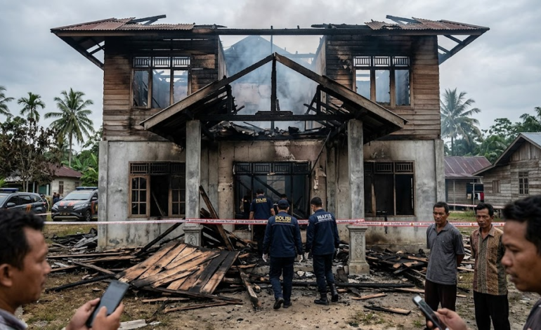 Massa Bakar Ponpes Nurul Jadid Lampung Buntut Isu Pencabulan