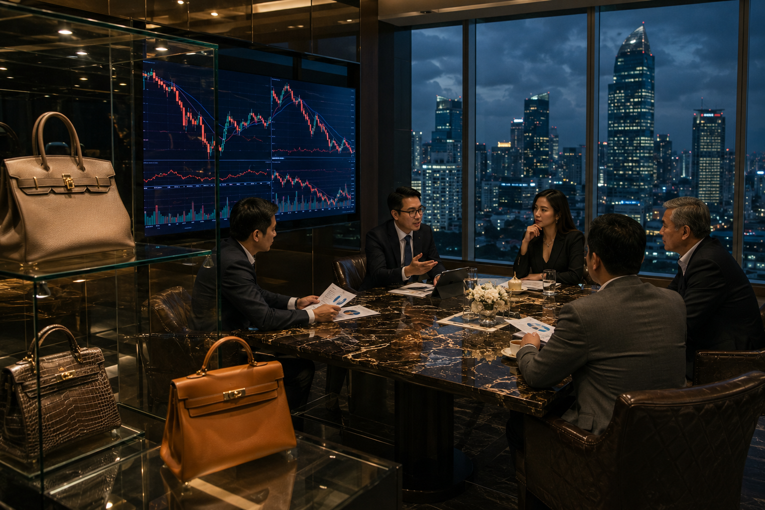 IHSG Tumbang, Investasi Tas Hermes Kembali Dibandingkan dengan Saham