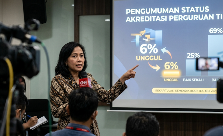 Kemendiktisaintek Ungkap Hanya 6 Persen Universitas Berstatus Unggul