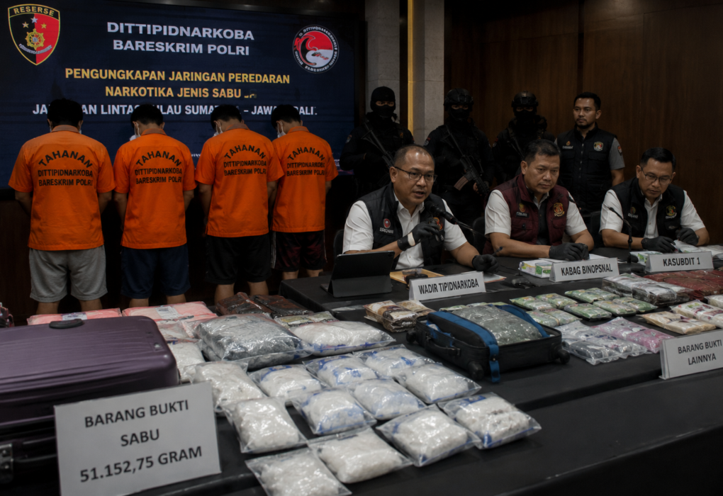 Sindikat Sabu Lintas Pulau Dibongkar Polisi