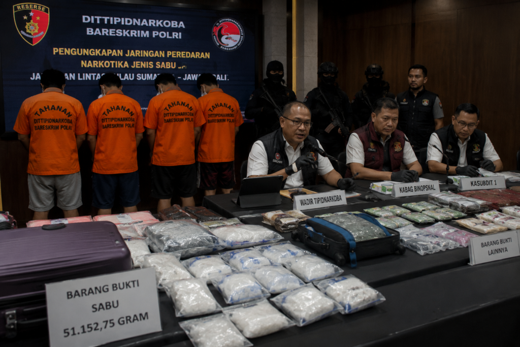 Sindikat Sabu Lintas Pulau Dibongkar Polisi