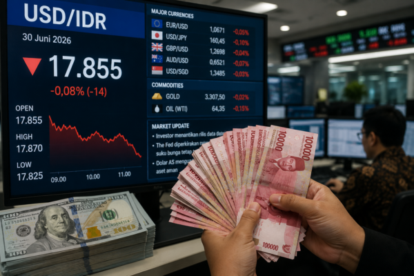 Rupiah Bergerak Melemah terhadap Dolar AS pada Perdagangan Selasa, Investor Waspadai Data Ekonomi