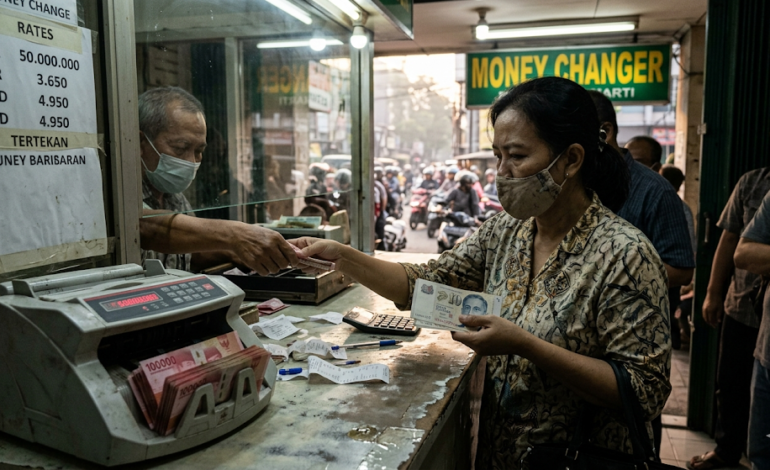 Rupiah Tertekan, Permintaan Dollar Singapura Melonjak di Sejumlah Money Changer Jakarta