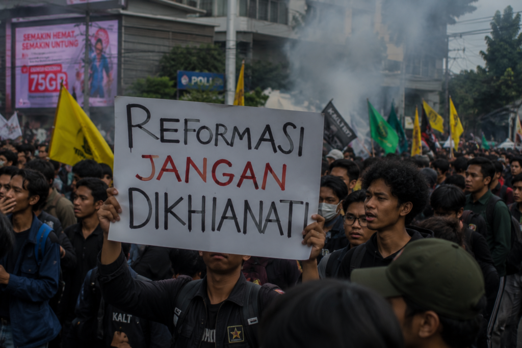Mahasiswa Semarang Kembali Suarakan Reformasi, Soroti Perwira Polisi di Jabatan Sipil