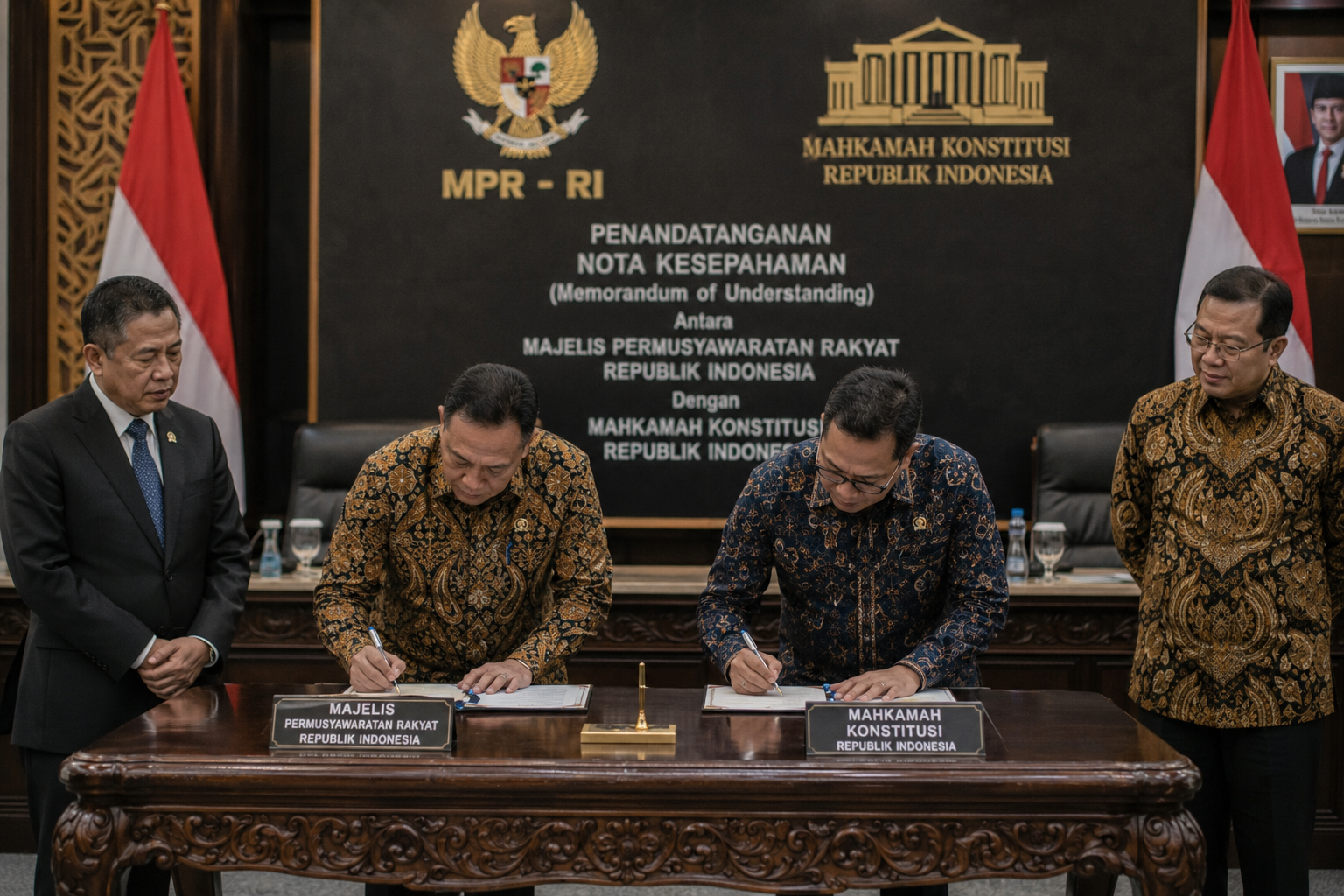 MPR dan MK Teken MoU, MPR Akan Beri Kajian Tafsir Konstitusi dalam Perkara Uji UU