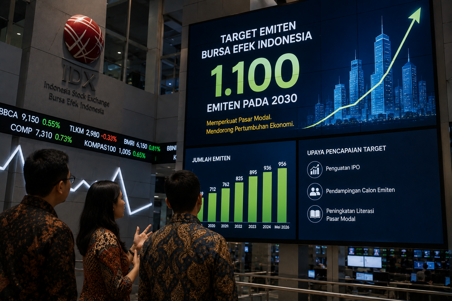 BEI Targetkan 1.100 Emiten pada 2030, Pasokan IPO Terus Diperkuat