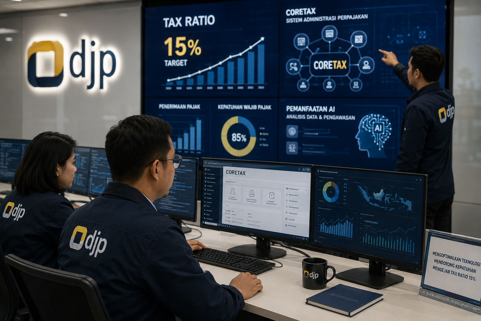 DJP Andalkan Coretax dan AI untuk Kejar Tax Ratio 15 Persen PDB