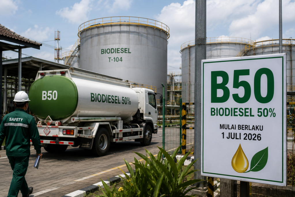 Harga Biodiesel Sawit untuk B50 Ditetapkan, Program BBM Baru Resmi Berlaku