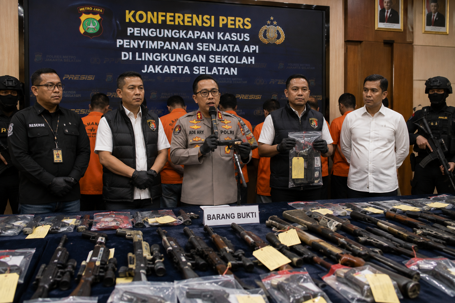 Awal Mula Ratusan Senjata di Sekolah Jaksel