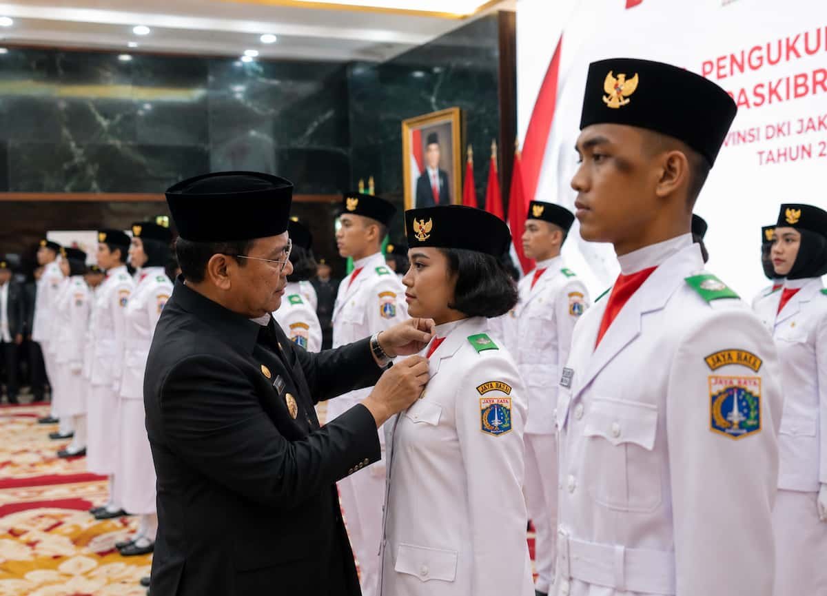 44 Anggota Paskibraka DKI Dikukuhkan untuk Upacara HUT ke-81