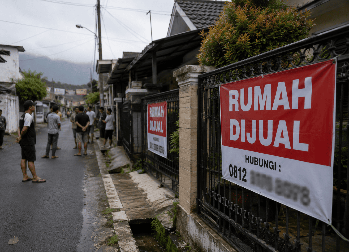 Warga di Cimahi Serentak Pasang Plang Rumah Dijual